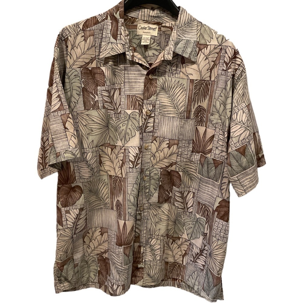COOKE STREET MENS HAWAIIAN SHIRT 2X/XL EXCELLENT